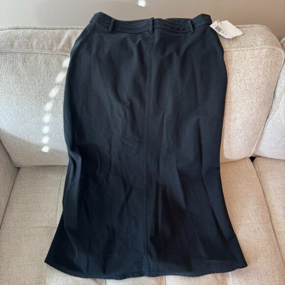 Aritzia Wilfred Charm Black Denim Maxi Skirt - Picture 2 of 5